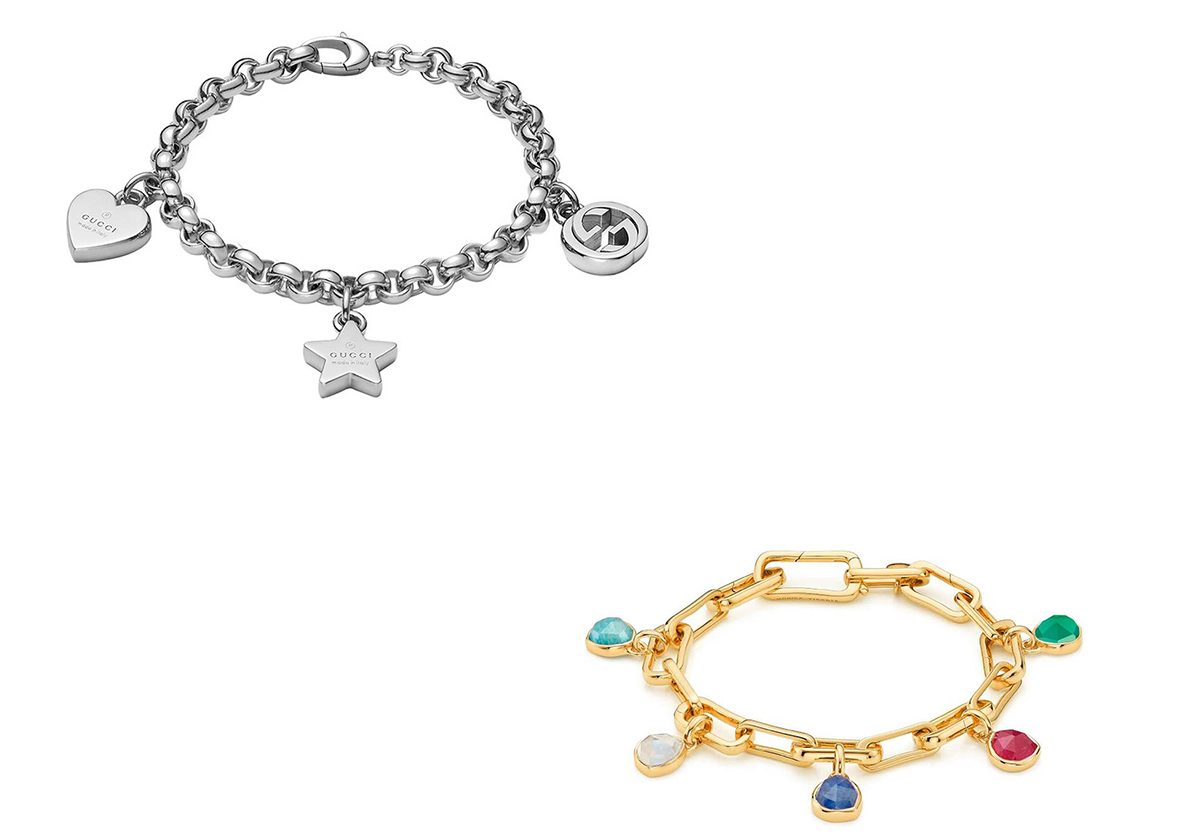 السوار المتدلي بالاشكال