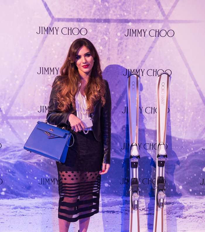 هاجار أغاييفا في حفل Jimmy Choo في دبي