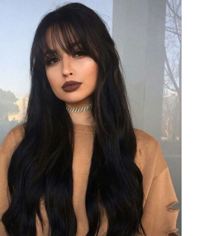 قصات غرة للشعر الطويل