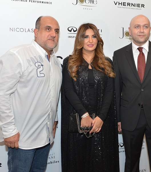 شذى حسون تحضر عرض نيكولا جبران في مركز إنفنيتي للسيارات