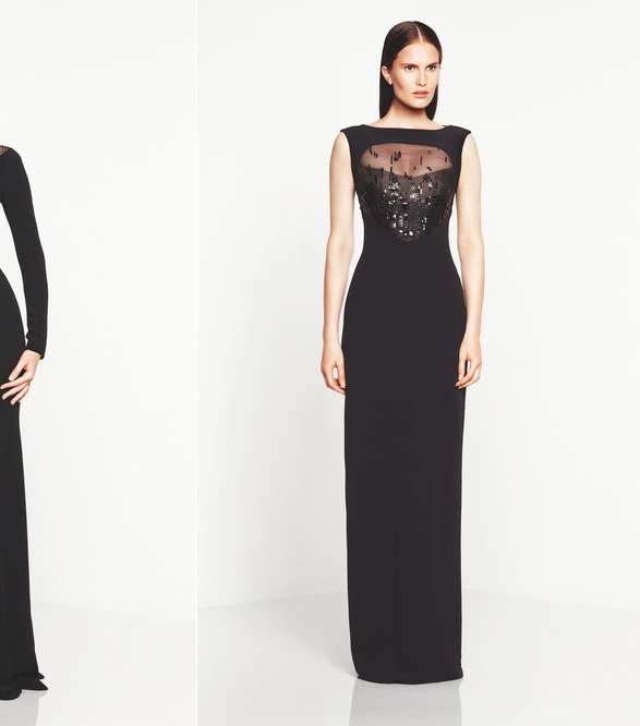 فساتين رسمية باللون الأسود من مجموعة Monique Lhuiller Resort 2014
