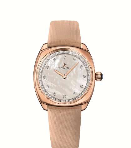 ساعة Star 33 mm من الذهب الوردي من مجموعة Zenith للساعات الراقية