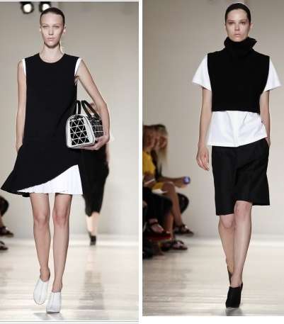 اغتمدي موضة المونوكروم في صيف 2014 مع فساتين فيكتوريا بيكهام