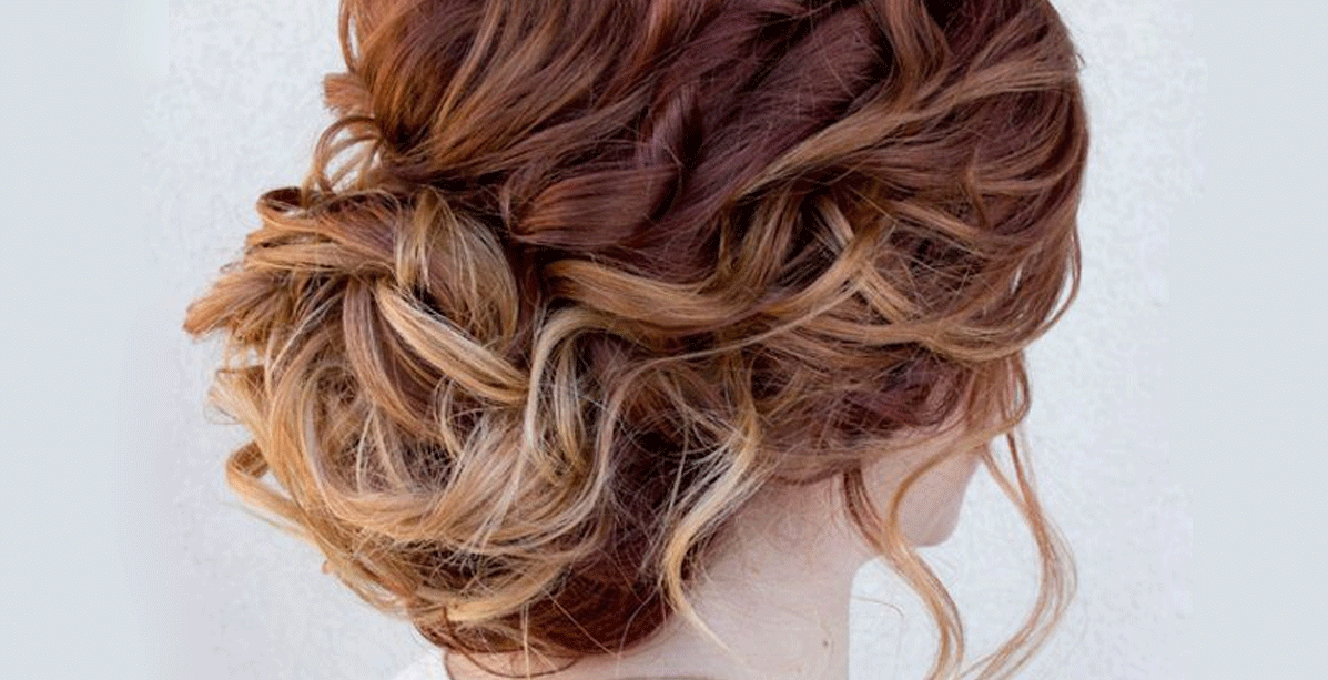 اجمل تسريحات شعر مجعد مرفوع