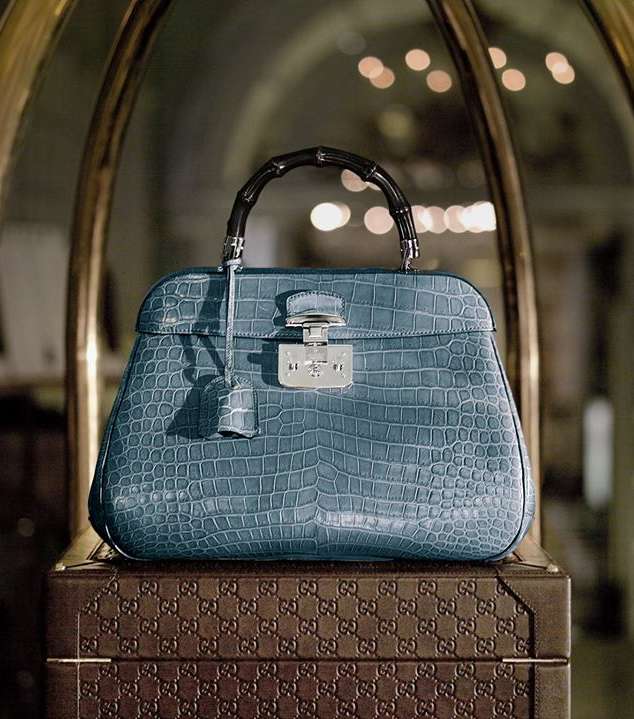 شنطة Gucci باللون البترولي الهادئ لشتاء 2014