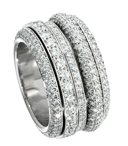 خاتم زواج مرصّع بالماس من Piaget