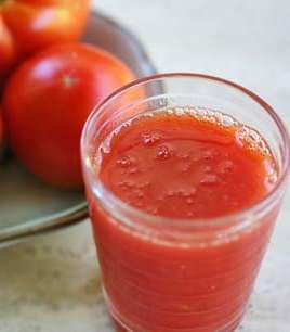 الخطوة الأولى: عصير الطماطم