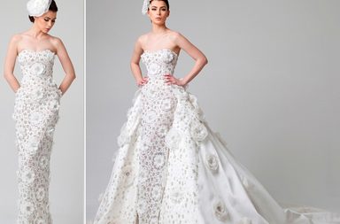 صور اجمل فساتين الزفاف لعروس راني زاخم 