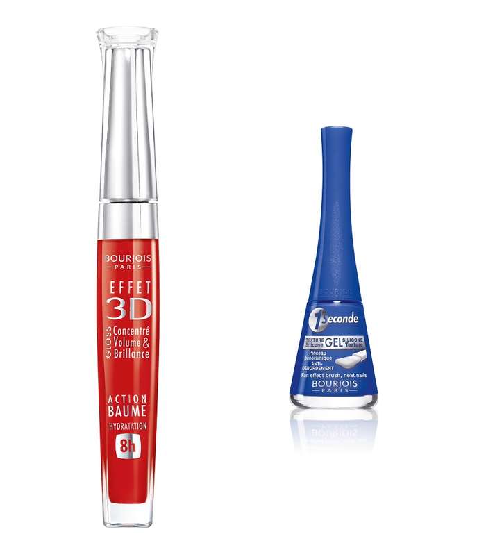 اللازودي والاحمر لإطلالة حيوية ساطعة