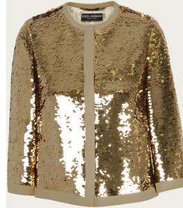 جاكيت باللّون الذهبي البرّاق من Dolce & Gabbana