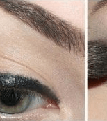 الكحل الأسود الممدود على جفونك