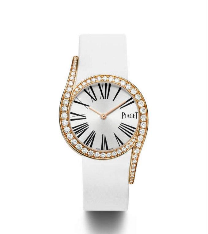 ساعة بالذهب الروردي من بياجيه