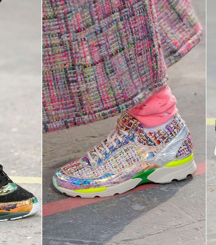 من مجموعة CHANEL، إكتشفي موضة الأحذية الرياضيّة لشتاء 2015