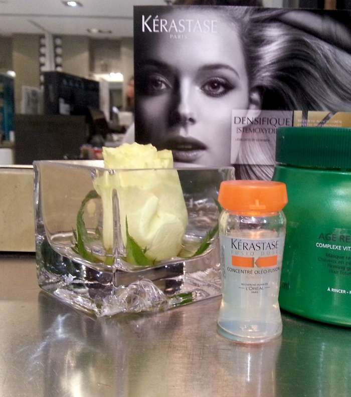 مستحضرات Kérastase التي استُخدِمَت خلال الجلسة