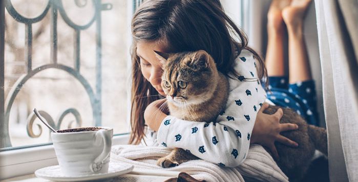 هل القطط تحب الاطفال؟
