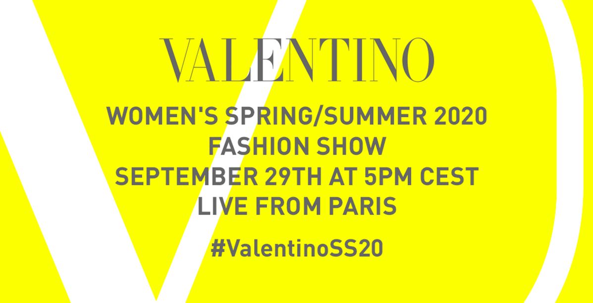 ياسمينة تنقل لك عرض أزياء فالنتينو لربيع وصيف 2020 مباشرةً من باريس