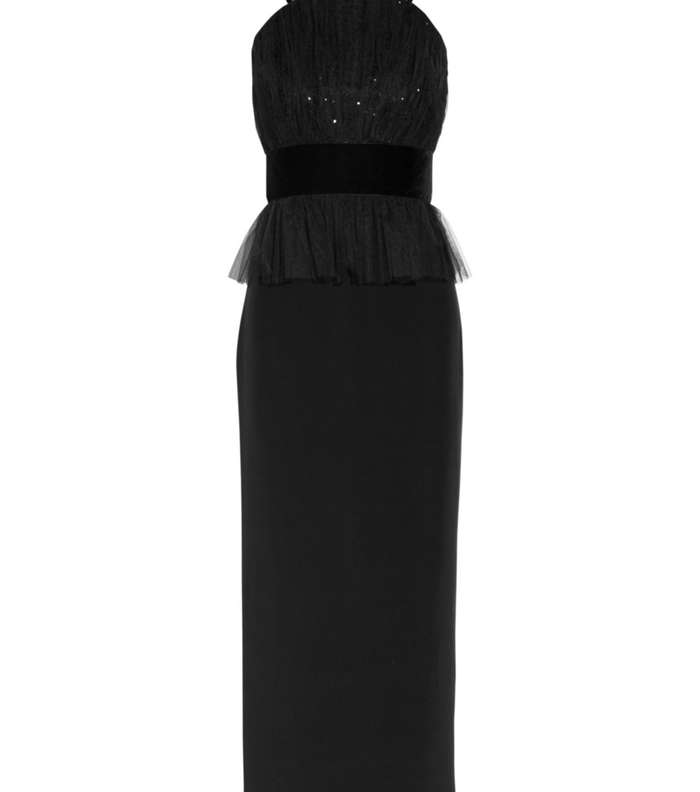 فستان مخمل ناعم من ماركيزا