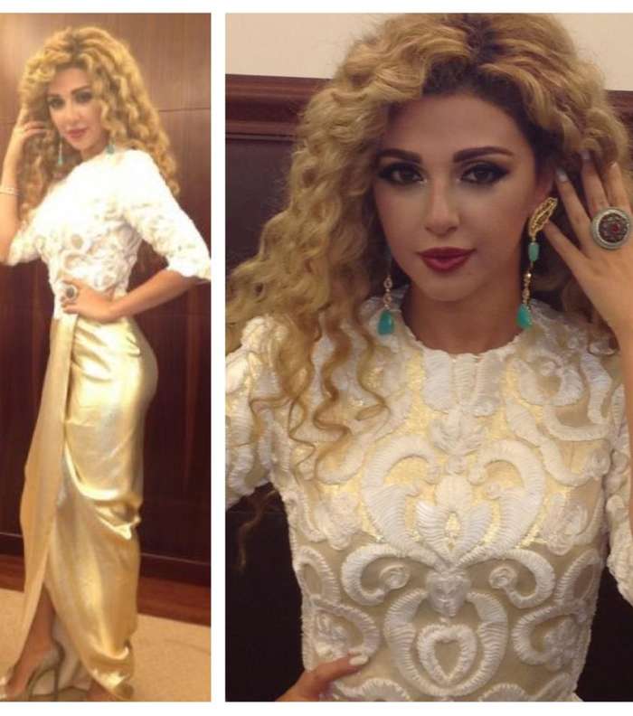ميريام فارس تتألق بفستان رامي قاضي في قطر