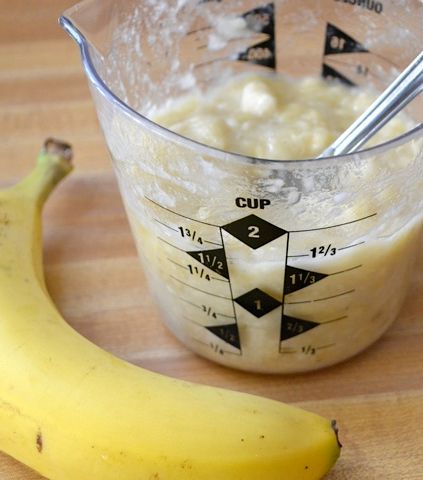 خلطة الموز المهروس