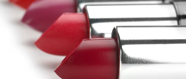 Lipstick, Cosmetics, Scissors