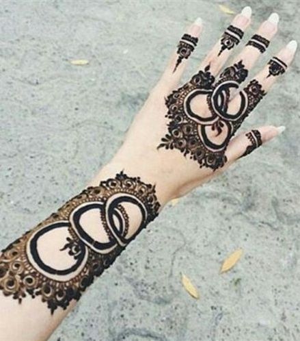 صور احدث موديلات نقش اسود للعروس