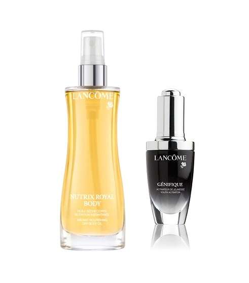 سبراي Nutrix Royal Body و سيروم Génifique من Lancôme