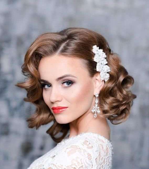 تسريحات زواجات للشعر القصير