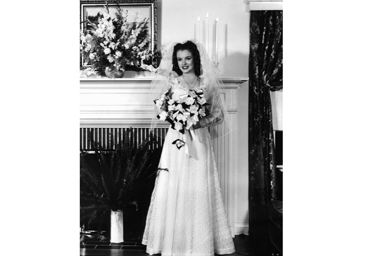 أوّل فستان زفاف ارتدته مارلين مونرو 