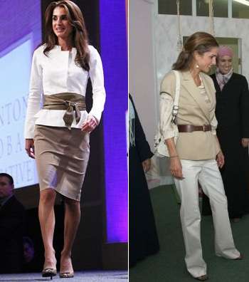 الحزام سرّ تميّز أسلوب الملكة رانيا