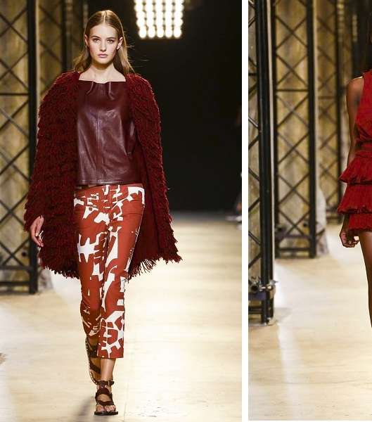 موضة اللّون الأحمر من مجموعة Isabel Marant 2015