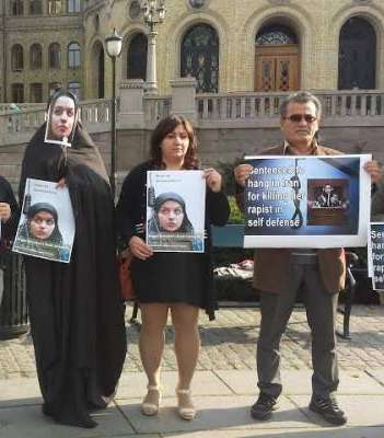 قبل الاعدام بأيام، مظاهرات خجولة أمام السفارات الايرانية في بعض البلدان الأوروبية