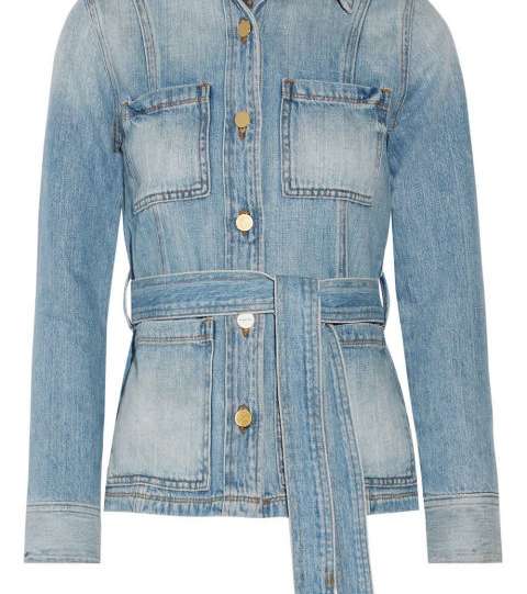 موضة جاكيت الدنيم مع حزام الكيمونو لصيف 2016