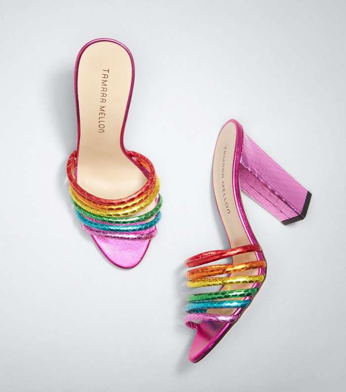 حذاء المول من Tamara Mellon بالوان قوس القزح