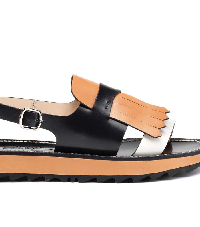 حذاء الـ Slides بالشراريب من Santoni لصيف 2016