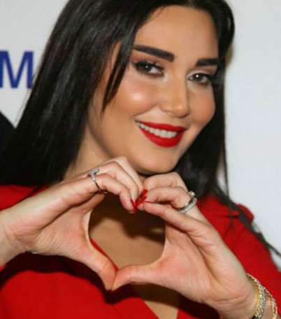 صور مكياج سيرين عبد النور في عيد الحب في عيد الفالنتين 2015