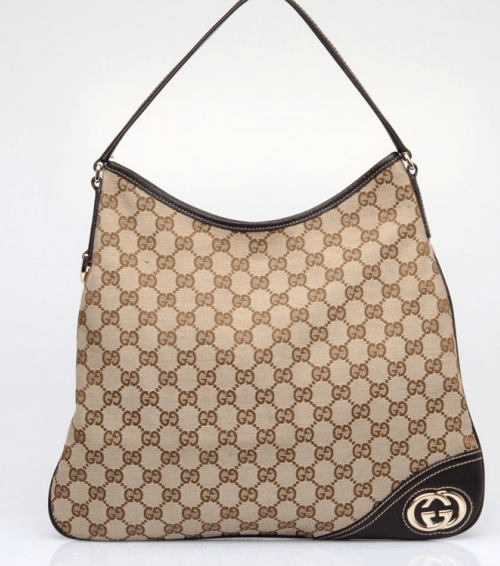 حقيبة Gucci New Britt Medium Hobo بنقشة قوتشي