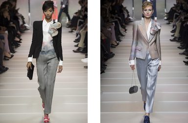 البدلة الرسمية مع العقدة الحريرية الكبيرة