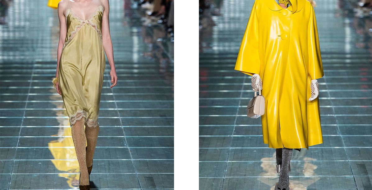 معطف الترنش اللماع او الفستان الحريري