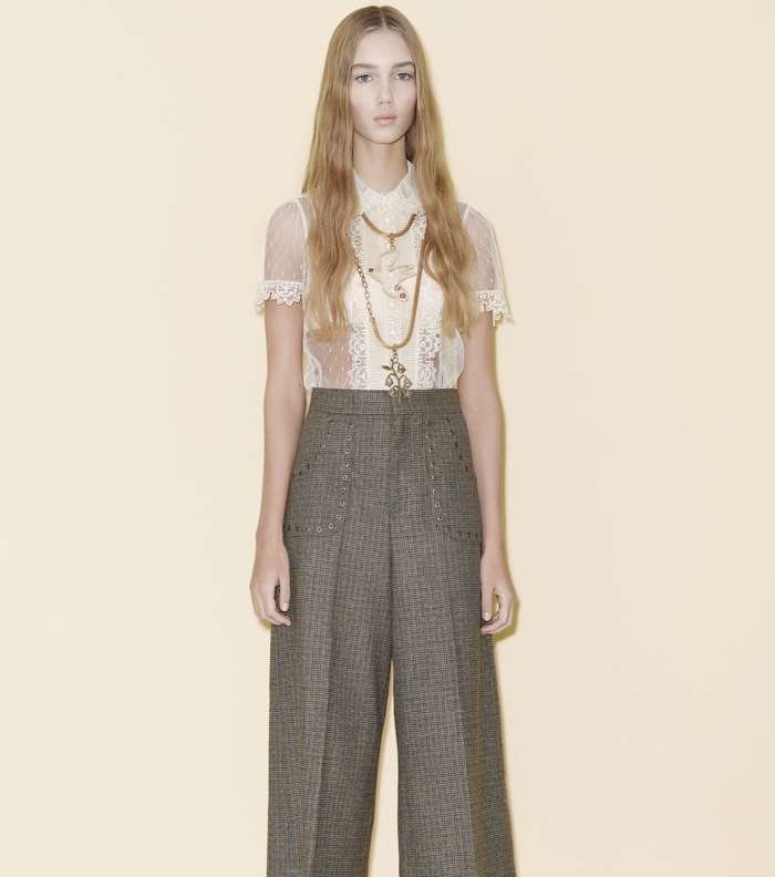 موضة سروال الـ culotte من Red Valentino  من مجموعة Pre Fall 2016