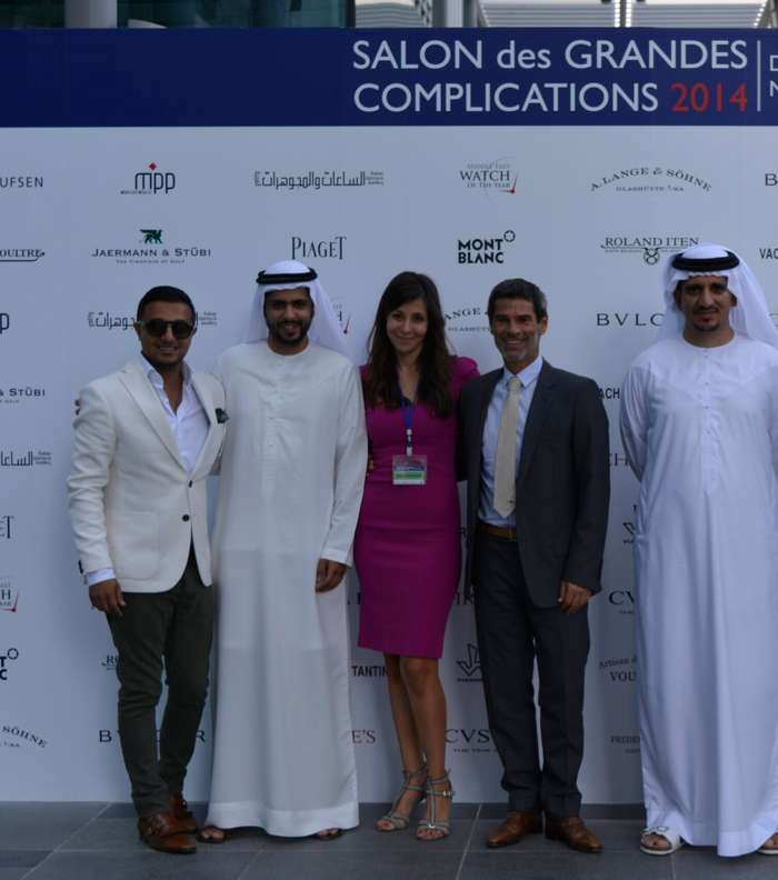 من المشاركين في حفل افتتاح معرض Salon des Grandes Complications في الإمارات