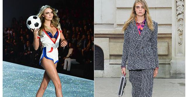كارا ديليفين تشارك في عرضي أزياء CHANEL وفيكتوريا سيكريت