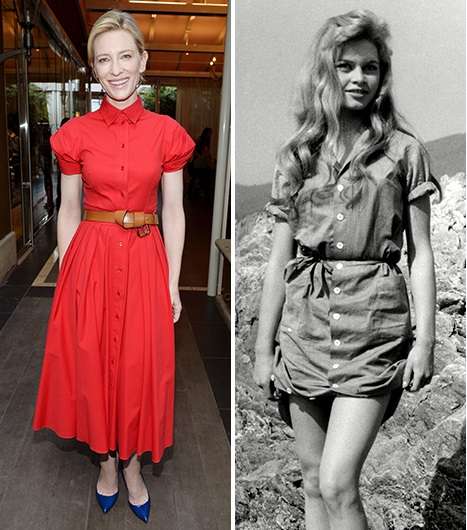 من أشهر موديلات الفساتين، الفستان بقصّة الـ Shirt Dress