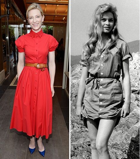 من أشهر موديلات الفساتين، الفستان بقصّة الـ Shirt Dress