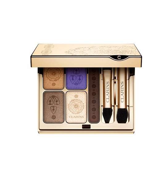 ظلال العيون clarins Enchanted Colour Quartet & Liner Palette وبلاش Guerlain Terracotta light