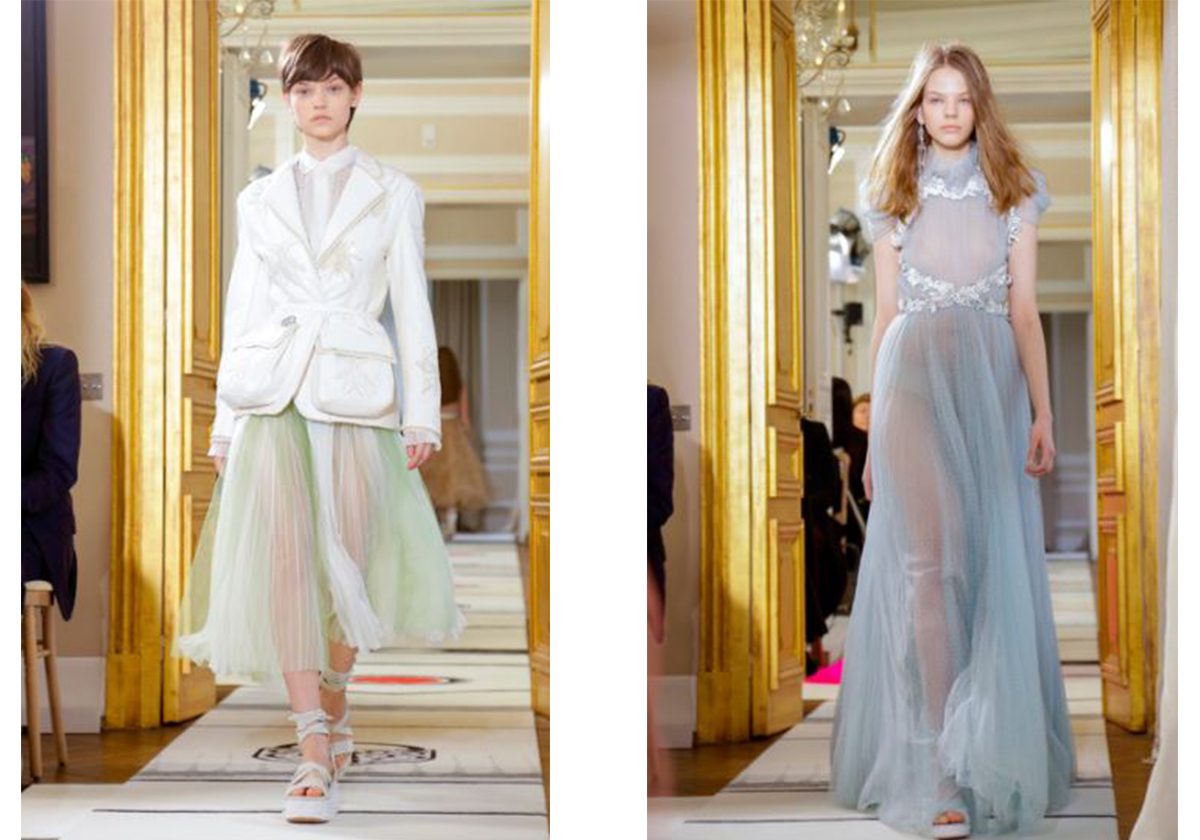 تنورة التول مع سترة الباركا او فستان التول الشفاف