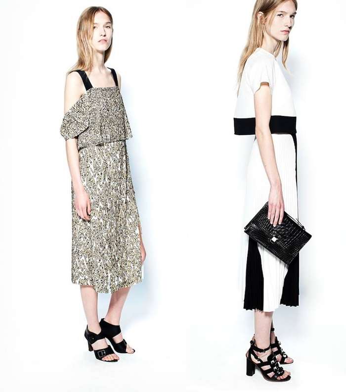 اختاري اجمل الملابس بموضة المونوكروم من مجموعة Proenza Schouler Resort 2014