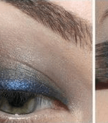 ظلال العيون الزرقاء اللماعة