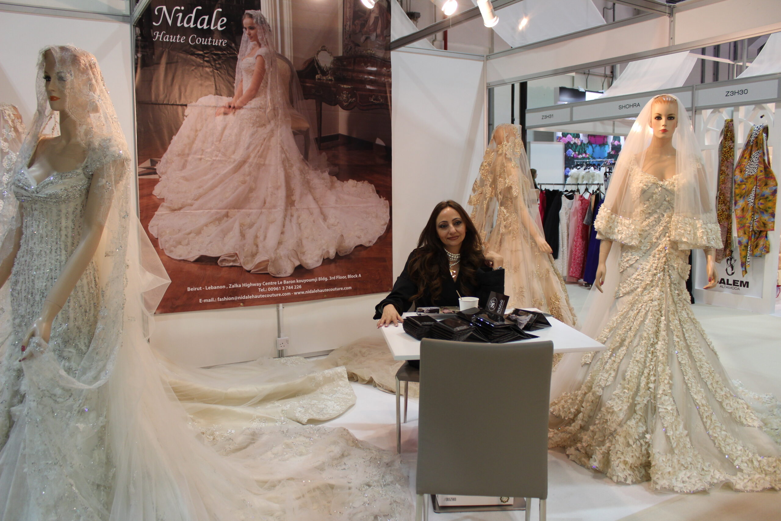 Nidale Haute Couture من أبرز الماركات العرائسيّة اللبنانيّة المشاركة 