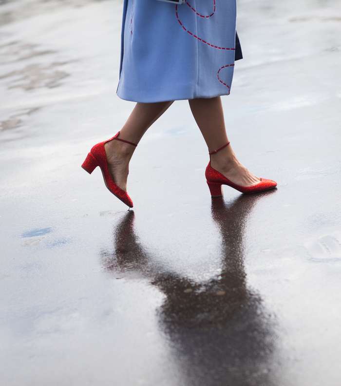 موضة الحذاء بالكعب العريض Block Heels من شوارع باريس