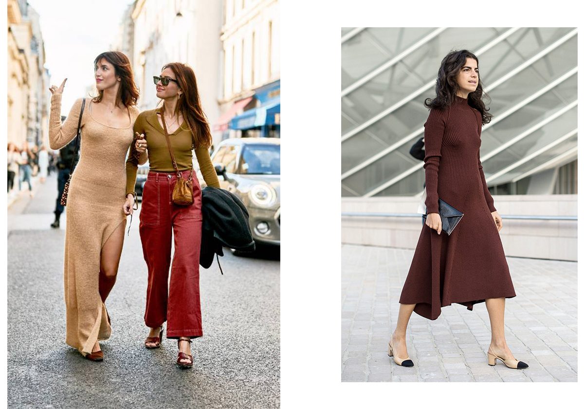 ارتدي في شتاء 2019 الفستان الصوفي مع الشق